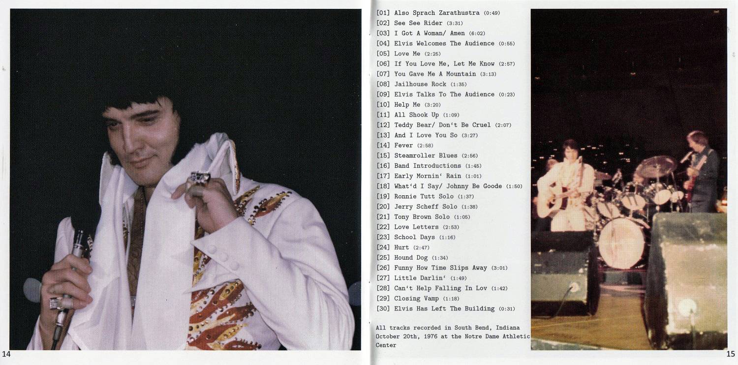 Elvis Presley Welcome To South Bend, Indiana : Booklet 8